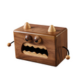 Wooden creative angry tissue box