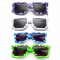 5 Color Fashion Sunglasses Action Game Toys for children kids Minecrafter Square Glasses