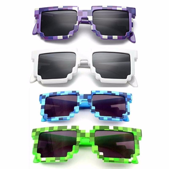 5 Color Fashion Sunglasses Action Game Toys for children kids Minecrafter Square Glasses
