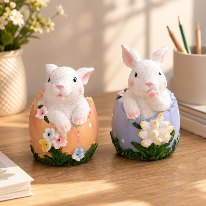 Cute Rabbit Resin Desk Decor