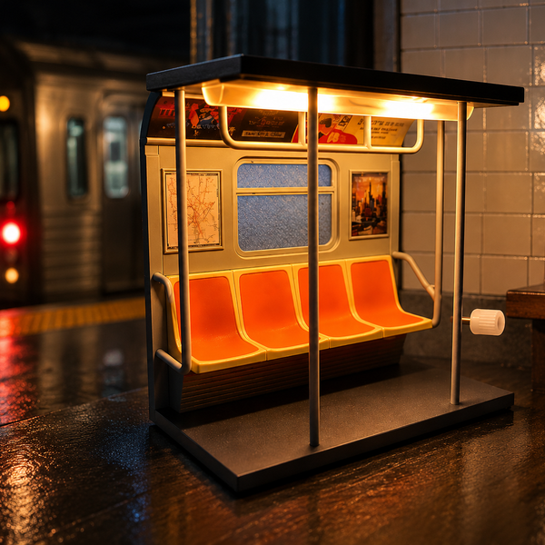 Vintage Subway Train Table Light
