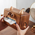 Wooden creative angry tissue box
