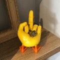 Funny Middle Finger Duck Desk Decor